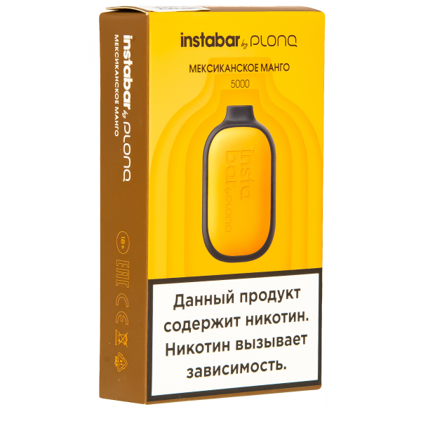 Plonq Instabar Мексиканское Манго (5000 Затяжек) 20 Мг в Магадане