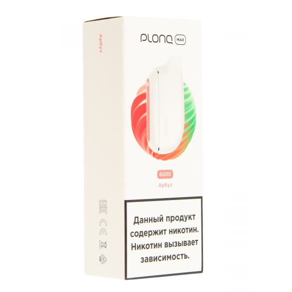 Plonq Max Арбуз (6000 Затяжек) 20 Мг в Магадане