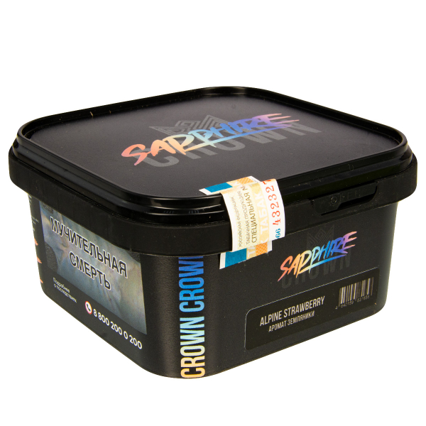 Табак Sapphire Crown Alpine Strawberry  200 грамм в Магадане