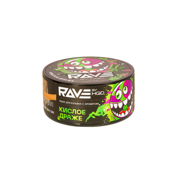 Табак Rave By Hqd Кислое Драже  25 грамм в Магадане