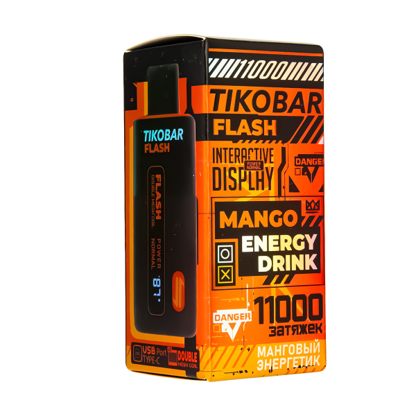 Электронка Tikobar Flash Манговый Энергетик 11000 Затяжек в Магадане