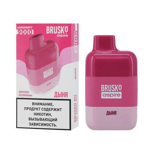 Электронка Brusko Longparty Дыня (9000 Затяжек) в Магадане