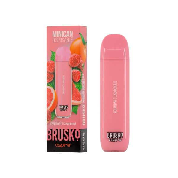 Электронка Brusko Minican Грейпфрут С Малиной (1500 Затяжек) в Магадане