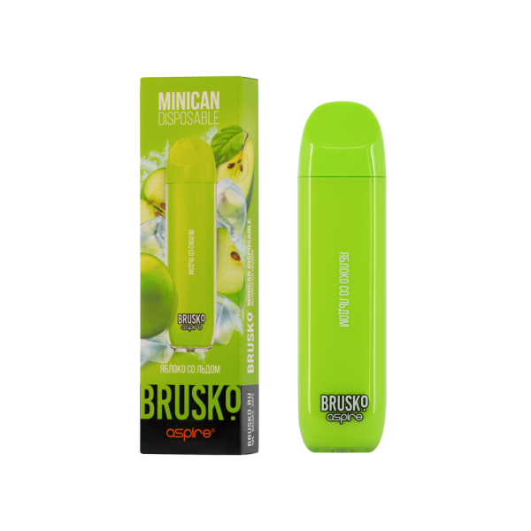 Электронка Brusko Minican Яблоко Со Льдом (1500 Затяжек) в Магадане