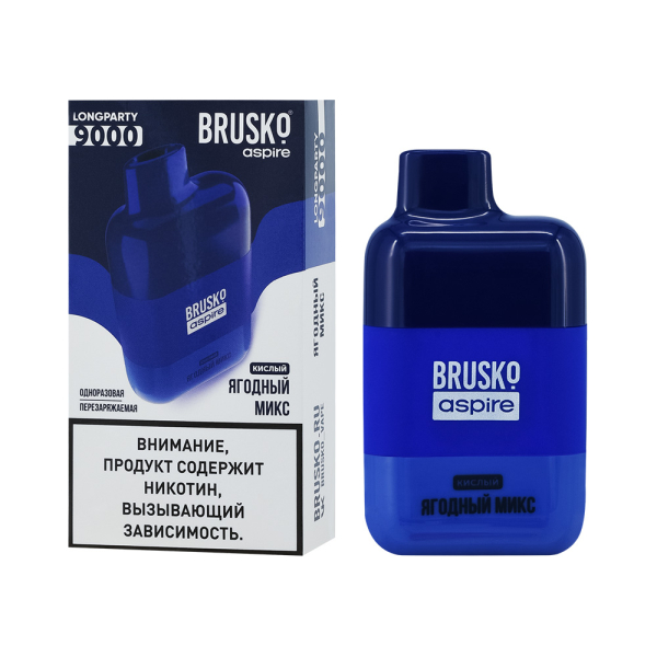 Электронка Brusko Longparty Ягодный Микс (9000 Затяжек) в Магадане