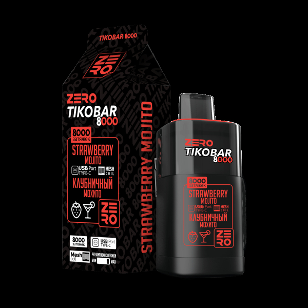 Электронка Tikobar Zero Клубничный Мохито 8000 Затяжек в Магадане