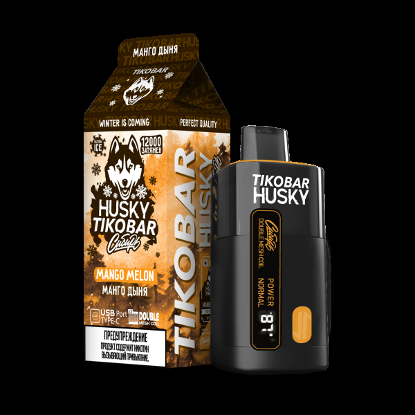 Электронка Tikobar Husky Сибирь Манго Дыня 12000 Затяжек в Магадане
