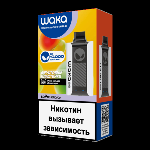 Электронка Waka Фруктовые Пластинки(10000 Затяжек) в Магадане