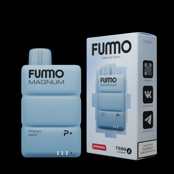 Электронка Fummo Magnum Свежая Мята (7500 Затяжек) в Магадане