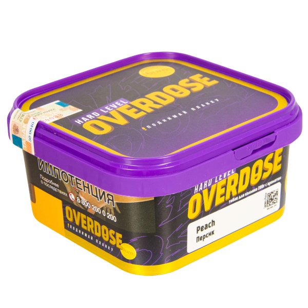 Табак Overdose Peach  200 грамм в Магадане