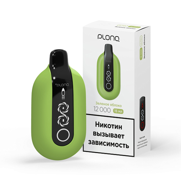 Электронка Plonq Ultra 12000 Зелёное Яблоко в Магадане