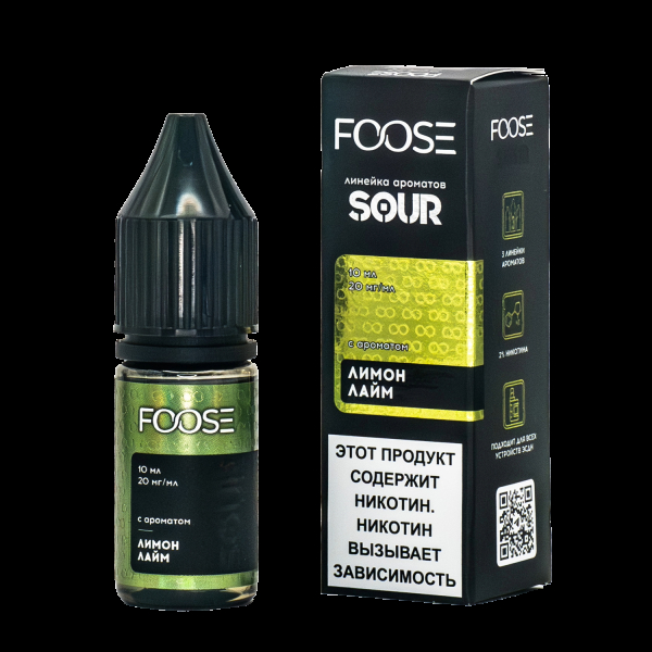 Жидкость Foose Sour Лимон Лайм 10 Мл в Магадане
