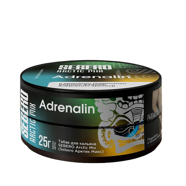 Табак Sebero Arctic Mix Adrenalin  25 грамм в Магадане