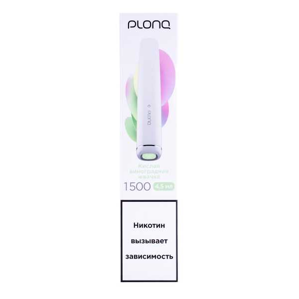 Электронка Plonq Plus Виноградная Жвачка (1500 Затяжек) 20 Мг в Магадане