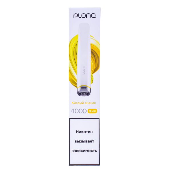 Электронка Plonq Plus Pro Кислый Ананас (4000 Затяжек) 20 Мг в Магадане