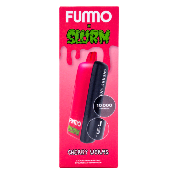 Электронка Fummo Indic Slurm Кислые Вишневые Червячки (10 000 Затяжек) в Магадане