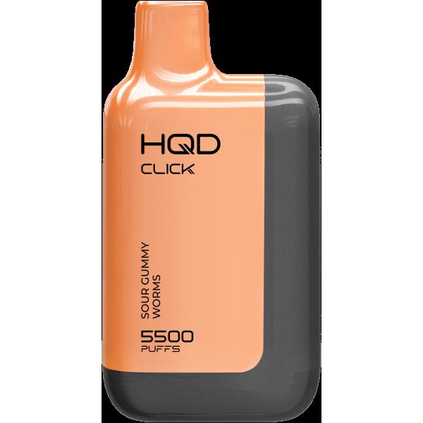 POD-система Hqd Click Устройство + Картридж Кислые Мармеладные Червячки (5500 Затяжек) в Магадане