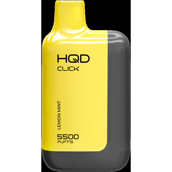 POD-система Hqd Click Устройство + Картридж Лимон Мята (5500 Затяжек) в Магадане