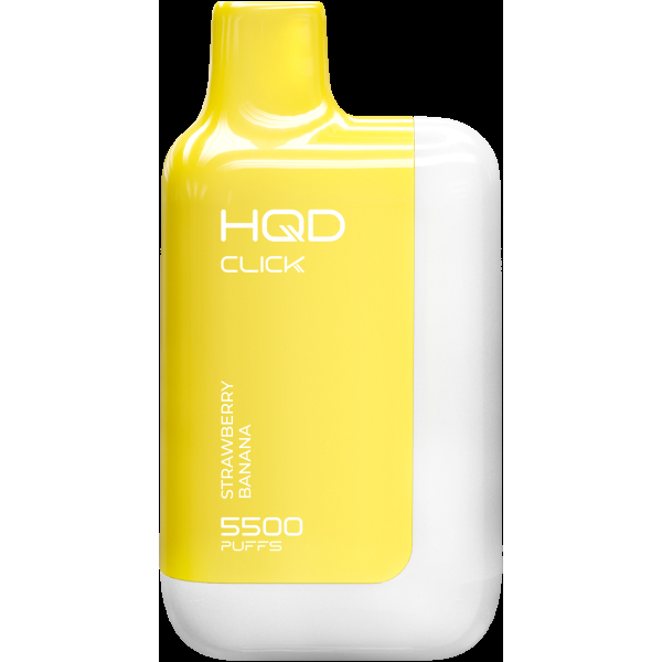 POD-система Hqd Click Устройство + Картридж Клубника Банан (5500 Затяжек) в Магадане