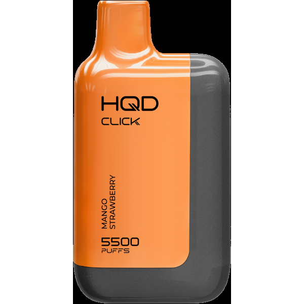 POD-система Hqd Click Устройство + Картридж Манго Клубника (5500 Затяжек) в Магадане