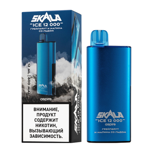 Электронка Skala Ice 12000 Грейпфрут И Малина Со Льдом в Магадане