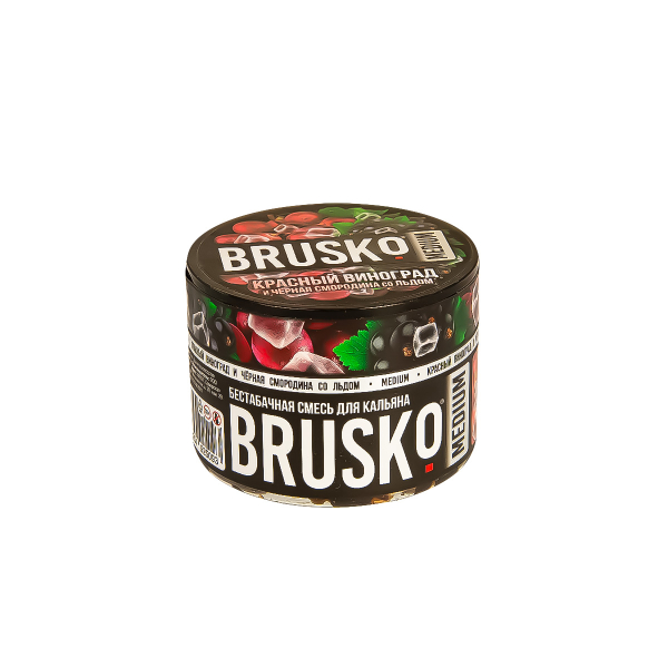 Смесь Brusko Medium Красный Виноград И Чёрная Смородина Со Льдом  50 гр в Магадане