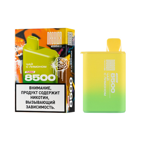 Электронка Dabbler Turbo Чай С Лимоном 8500 затяжек в Магадане