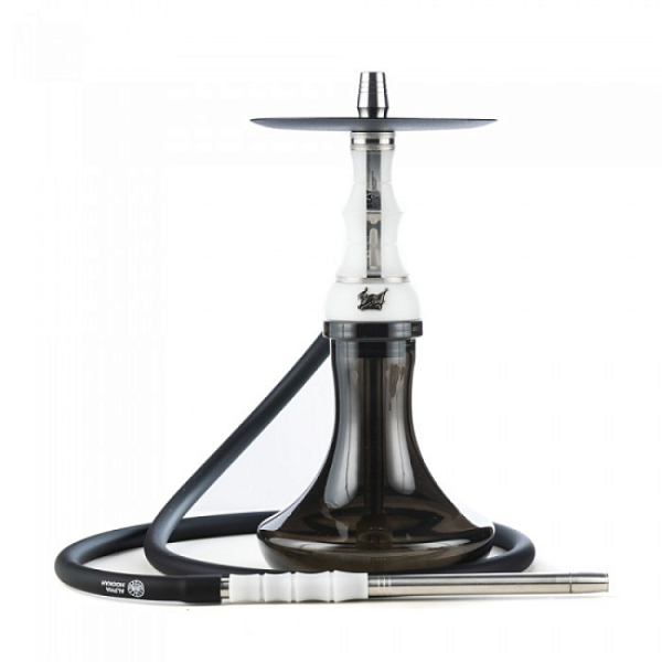 Кальян Alpha Hookah Beat White Silver Тонированн Колба  в Магадане