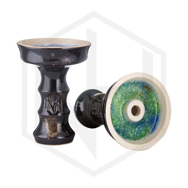 Чаша Nejn Lotus Glaze Black Черная для кальяна в Магадане