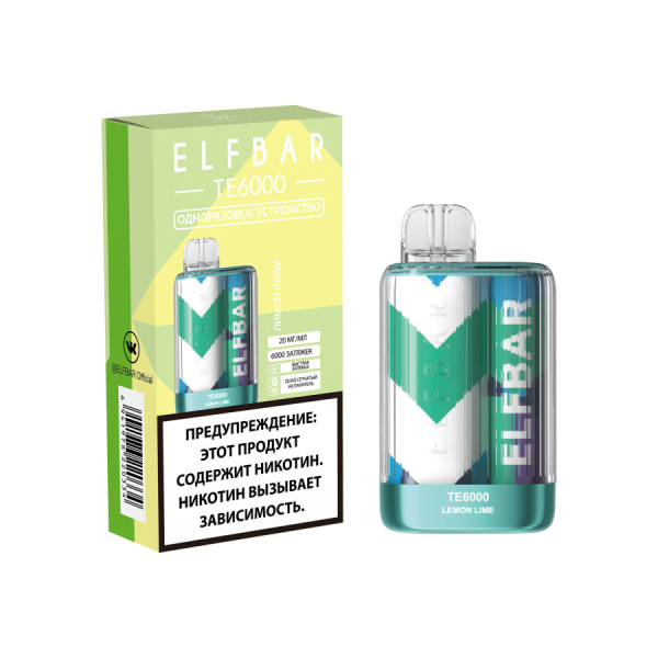 ЭСДН ELF BAR Te Лимон Лайм 6000 затяжек в Магадане