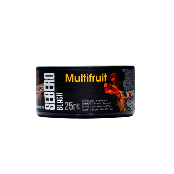 Табак Sebero Black Multifruit 25 грамм в Магадане