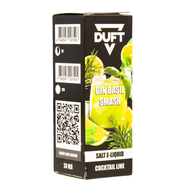 Жидкость Duft Cocktails Line Salt Gin Basil Smash 30 Мл в Магадане