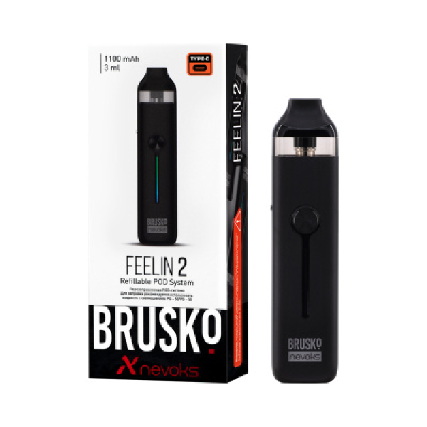 POD-система Brusko Feelin 2 Черный в Магадане