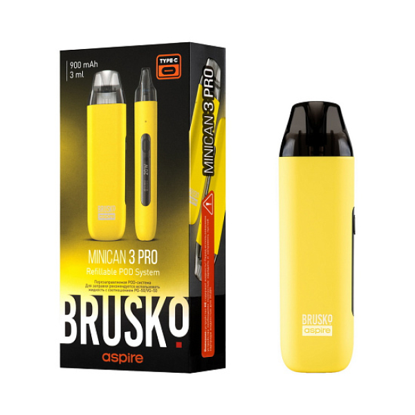 POD-система Brusko Minican 3 Pro желтый в Магадане
