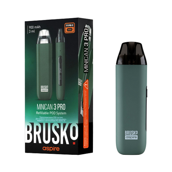 POD-система Brusko Minican 3 Pro зеленый в Магадане
