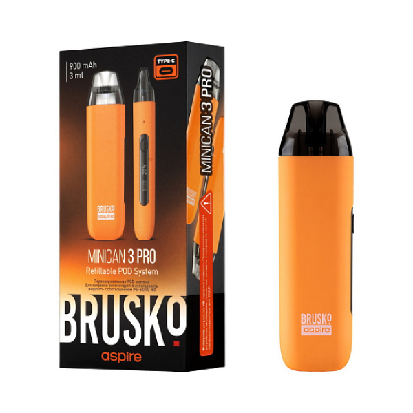 POD-система Brusko Minican 3 Pro оранжевый в Магадане