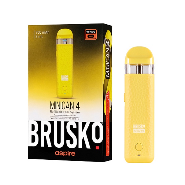 POD-система Brusko Minican 4 Желтый в Магадане