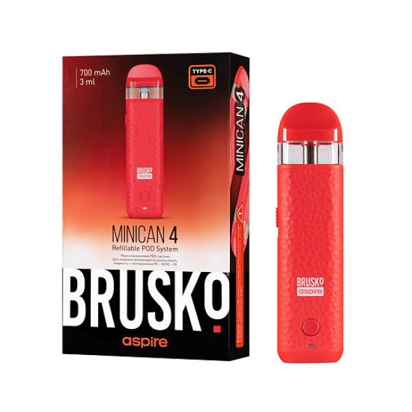 POD-система Brusko Minican 4 Красный в Магадане