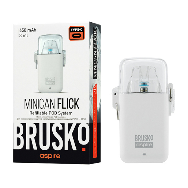 POD-система Brusko Minican Flick Белый в Магадане