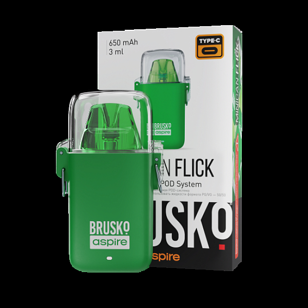 POD-система Brusko Minican Flick Зелёный в Магадане