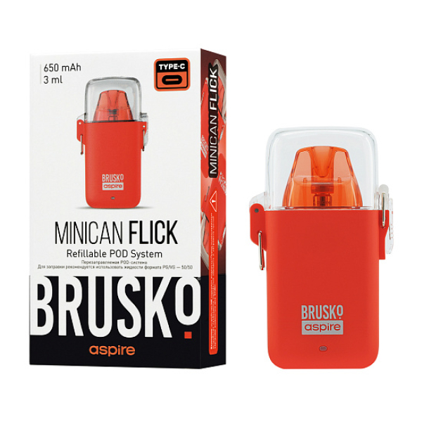 POD-система Brusko Minican Flick Красный в Магадане