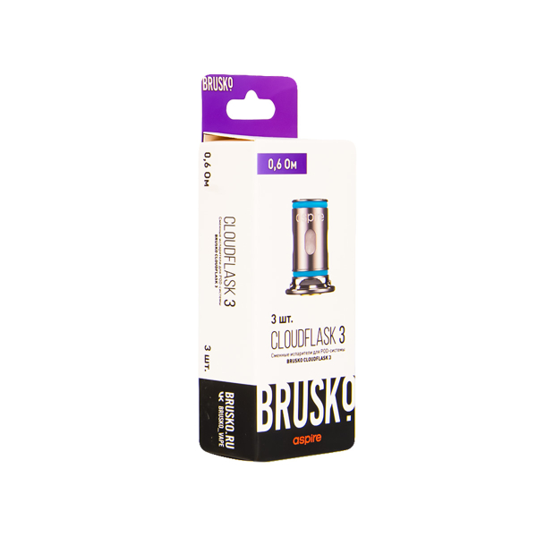 Испаритель Brusko Cloudflask 3 0.6 Ом 3 шт в Магадане