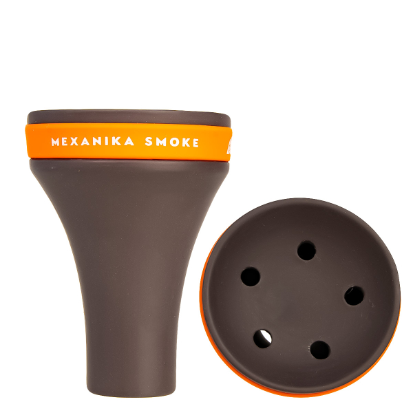Чаша Mexanika Smoke Fancy Чёрная   С Оранжевым в Магадане