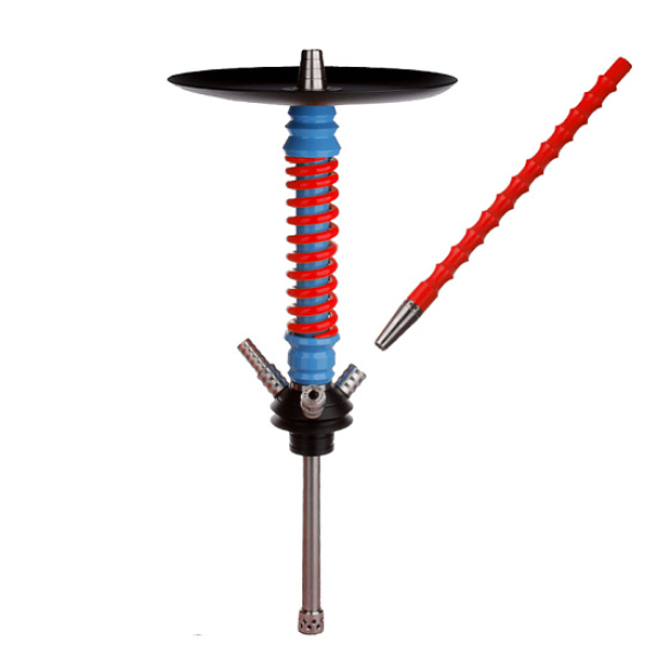 Кальян Mamay Customs V3  Coilovers Mini Голубой Красный в Магадане