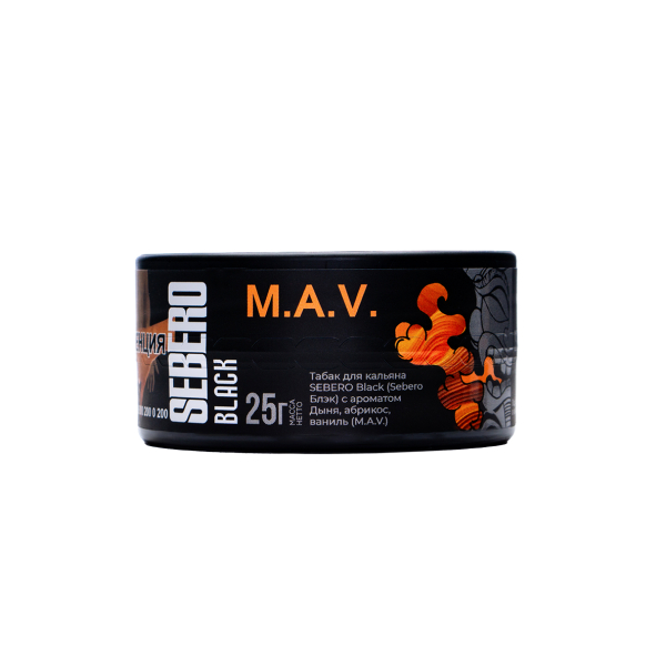 Табак Sebero Black Black M.a.v. 25 грамм в Магадане