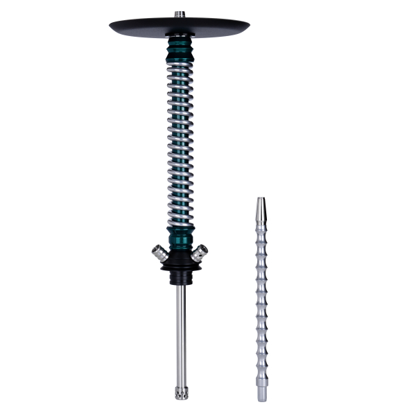 Кальян Mamay Customs Coilovers Зелёный Лак Хром в Магадане