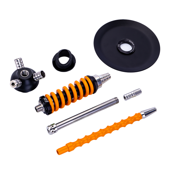 Кальян Mamay Customs Coilover Micro Чёрно Оранжевый в Магадане
