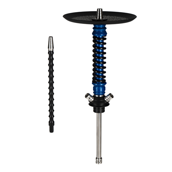 Кальян Mamay Customs Coilovers Mini Голубой Лак Черный Грав. Калиграфия в Магадане