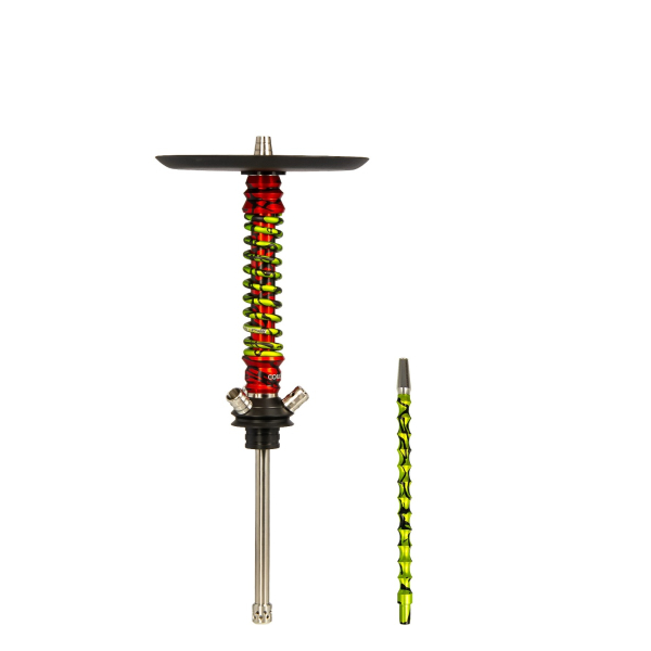 Кальян Mamay Customs Coilovers Mini Красный Сплеш Салатовый Сплеш в Магадане