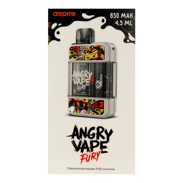 POD-система Brusko Angry Vape Fury 650 Mah Белый в Магадане